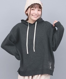 Liten エンブロイダリートップス　グレー　新品 Lui's（ルイス）の「エンブロイダリーロゴミニ裏毛PO（スウェット