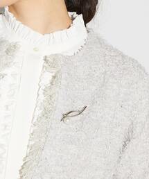 MELROSE claire（メルローズ クレール）の「【MELROSE CLAIRE noir】入卒園式・卒入学式・ハレの日を華やかに彩る1粒パールブローチ（ブローチ/コサージュ）」