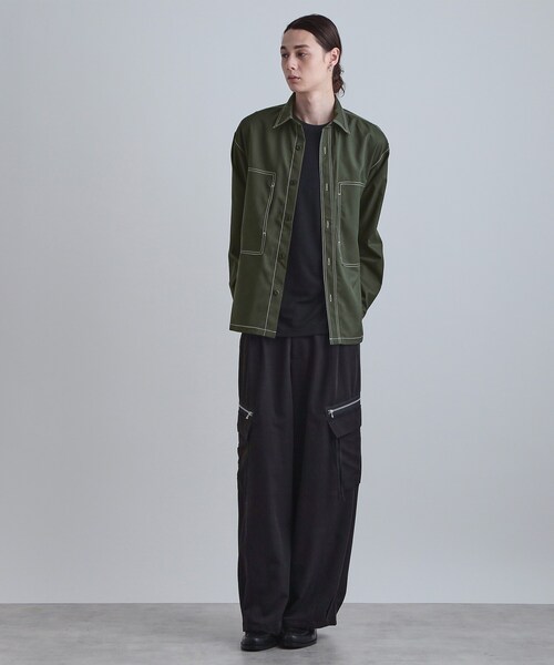 tk.TAKEO KIKUCHI(ティーケータケオキクチ)の「配色ステッチシャツ(シャツ/ブラウス・メンズ・スミクロ/モスグリーン/ブルーグリーン・02/03/04)」の10枚目の写真