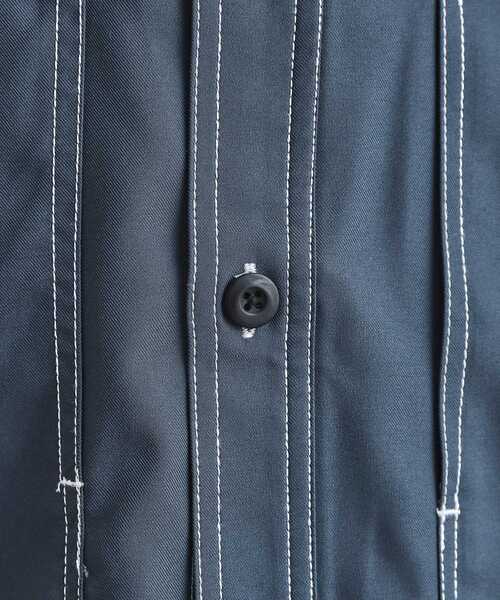 tk.TAKEO KIKUCHI(ティーケータケオキクチ)の「配色ステッチシャツ(シャツ/ブラウス・メンズ・スミクロ/モスグリーン/ブルーグリーン・02/03/04)」の15枚目の写真