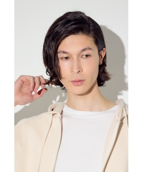 AZUL by moussy(アズールバイマウジー)の「裏毛ジップアップパーカー(パーカー・メンズ・アイボリー/ブラック/ダークカーキ・SMALL/MEDIUM/LARGE)」の5枚目の写真