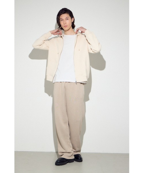 AZUL by moussy(アズールバイマウジー)の「裏毛ジップアップパーカー(パーカー・メンズ・アイボリー/ブラック/ダークカーキ・SMALL/MEDIUM/LARGE)」の7枚目の写真