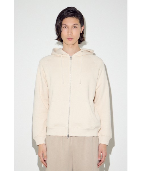 AZUL by moussy(アズールバイマウジー)の「裏毛ジップアップパーカー(パーカー・メンズ・アイボリー/ブラック/ダークカーキ・SMALL/MEDIUM/LARGE)」の8枚目の写真