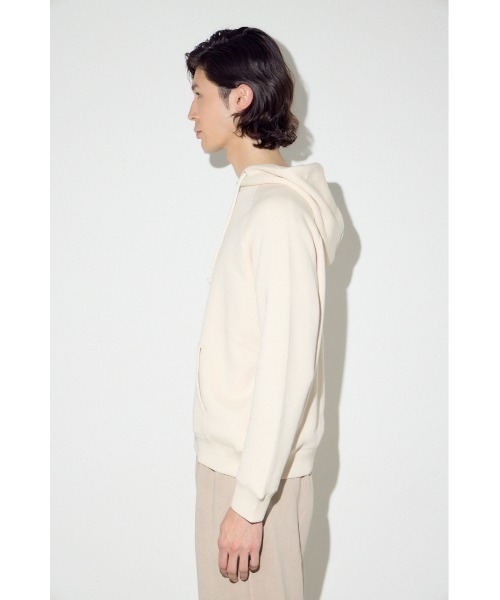 AZUL by moussy(アズールバイマウジー)の「裏毛ジップアップパーカー(パーカー・メンズ・アイボリー/ブラック/ダークカーキ・SMALL/MEDIUM/LARGE)」の9枚目の写真