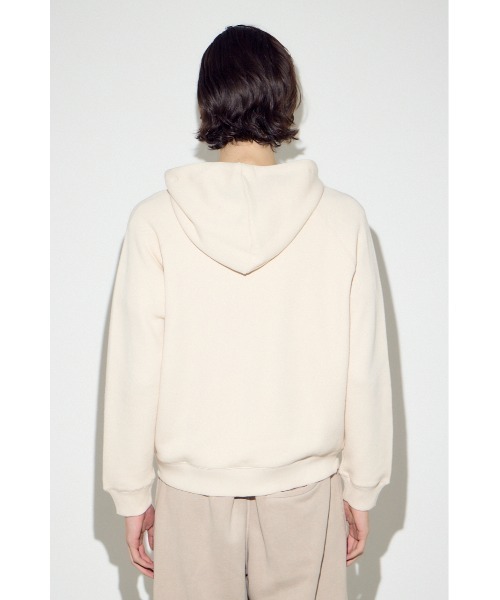 AZUL by moussy(アズールバイマウジー)の「裏毛ジップアップパーカー(パーカー・メンズ・アイボリー/ブラック/ダークカーキ・SMALL/MEDIUM/LARGE)」の10枚目の写真