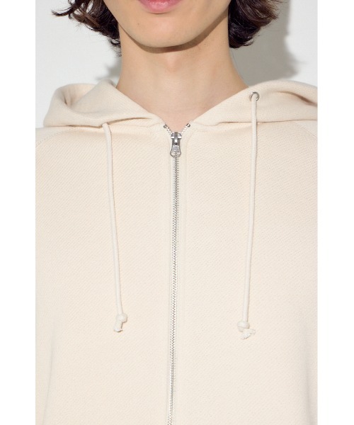 AZUL by moussy(アズールバイマウジー)の「裏毛ジップアップパーカー(パーカー・メンズ・アイボリー/ブラック/ダークカーキ・SMALL/MEDIUM/LARGE)」の11枚目の写真