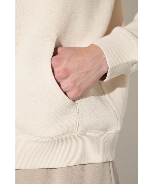 AZUL by moussy(アズールバイマウジー)の「裏毛ジップアップパーカー(パーカー・メンズ・アイボリー/ブラック/ダークカーキ・SMALL/MEDIUM/LARGE)」の15枚目の写真