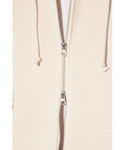 AZUL by moussy(アズールバイマウジー)の「裏毛ジップアップパーカー(パーカー・メンズ・アイボリー/ブラック/ダークカーキ・SMALL/MEDIUM/LARGE)」の16枚目の写真