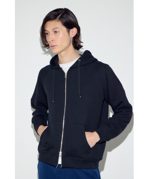 AZUL by moussy(アズールバイマウジー)の「裏毛ジップアップパーカー(パーカー・メンズ・アイボリー/ブラック/ダークカーキ・SMALL/MEDIUM/LARGE)」の20枚目の写真