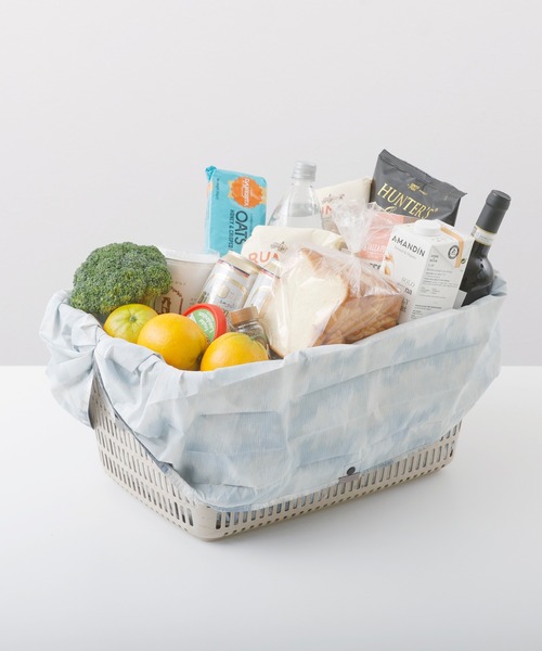 Shupatto（シュパット）の「マーナ(marna) Shupatto コンパクトバッグ L 一気にたためる エコバッグ（エコバッグ/サブバッグ・レディース・ベージュ×ブラック/ネイビー/ブルーグレー/グレー×ピンク・24(36)）」の6枚目の写真