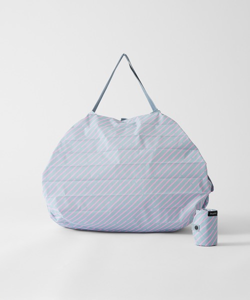 Shupatto（シュパット）の「マーナ(marna) Shupatto コンパクトバッグ L 一気にたためる エコバッグ（エコバッグ/サブバッグ・レディース・ベージュ×ブラック/ネイビー/ブルーグレー/グレー×ピンク・24(36)）」の13枚目の写真