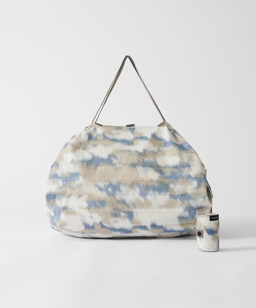 Shupatto（シュパット）の「マーナ(marna) Shupatto コンパクトバッグ L 一気にたためる エコバッグ（エコバッグ/サブバッグ・レディース・ベージュ×ブラック/ネイビー/ブルーグレー/グレー×ピンク・24(36)）」の14枚目の写真