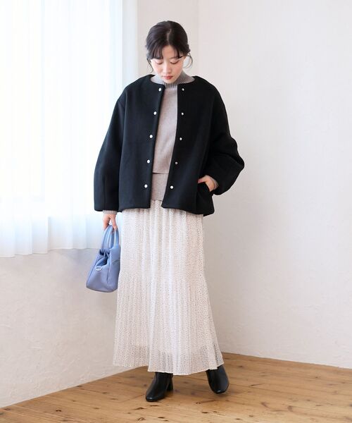 le.coeur blanc（ルクールブラン）の「MILLELA FIRENZE ギャザーハンドルバッグ（ショルダーバッグ・レディース・モカ/サックスブルー/ブラック・FREE）」の14枚目の写真