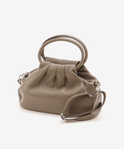 le.coeur blanc（ルクールブラン）の「MILLELA FIRENZE ギャザーハンドルバッグ（ショルダーバッグ・レディース・モカ/サックスブルー/ブラック・FREE）」の15枚目の写真