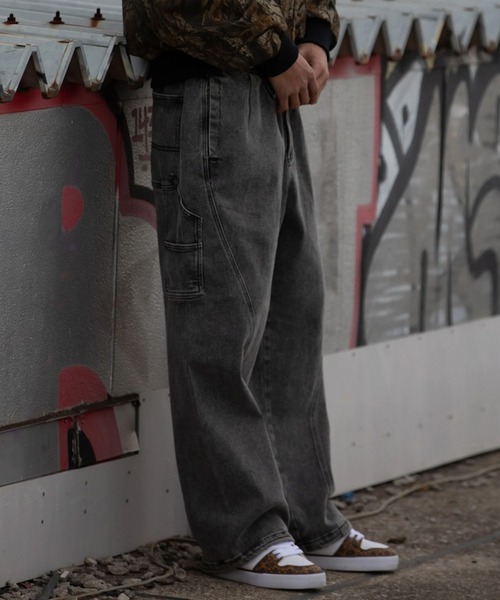 DC(ディーシー)の「DC/ディーシー バギーパンツ ロングパンツ スーパーワイド DPT261012(その他パンツ・メンズ・インディゴブルー/ケミカルウォッシュ・L/XL/M)」の1枚目の写真