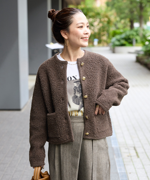 セール】《追加》パイルショートカーディガン（カーディガン/ボレロ