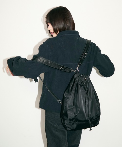 TONER(トナー)の「2WAYアーバンメタルバックパック/ロゴプレート付き(バックパック/リュック・レディース・ブラック/シルバー・FREE)」の8枚目の写真