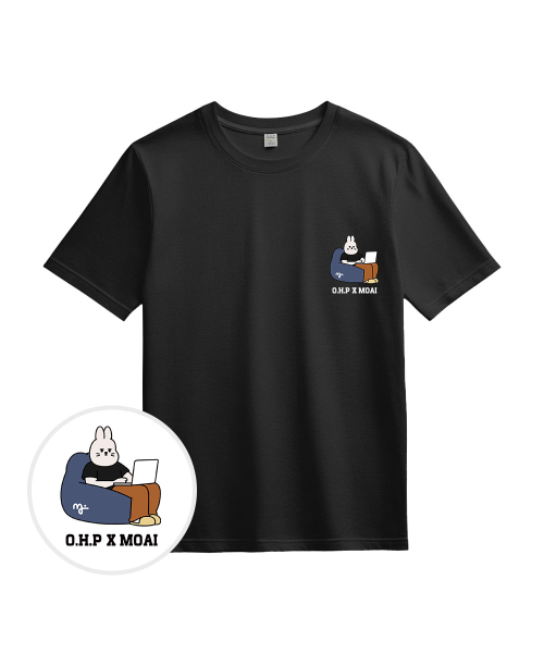 ONEHUNDREDPERCENT FOR WOMAN(ワンハンドレッドパーセントフォーウーマン)の「OHPxMOAI ブレイクタイム no.2 ウーマンベーシック半袖 P(Tシャツ/カットソー・レディース・その他・S/M)」の6枚目の写真