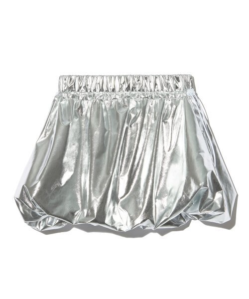PIECEMAKER(ピースメーカー)の「NYLON SHIRRING PUMPKIN SKIRT (SILVER)(スカート・レディース・その他・FREE)」の3枚目の写真