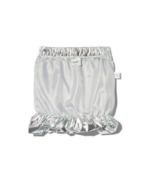 PIECEMAKER(ピースメーカー)の「NYLON SHIRRING PUMPKIN SKIRT (SILVER)(スカート・レディース・その他・FREE)」の4枚目の写真