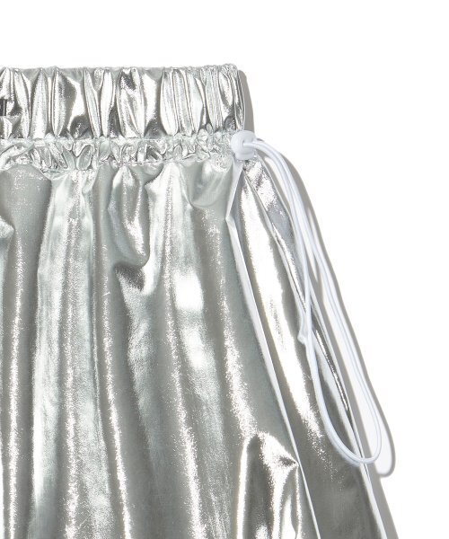 PIECEMAKER(ピースメーカー)の「NYLON SHIRRING PUMPKIN SKIRT (SILVER)(スカート・レディース・その他・FREE)」の6枚目の写真