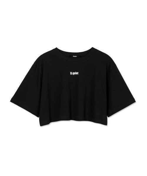 B QUIET(ビークワイエット)の「CROPPED TSHIRTS_BLACK(Tシャツ/カットソー・レディース・その他・ONE SIZE)」の5枚目の写真