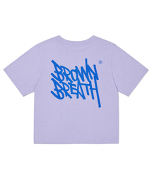 W TAG CROP TEE - PURPLE