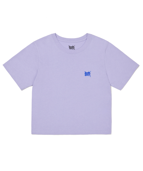 BROWNBREATH(ブラウンブレス)の「W TAG CROP TEE - PURPLE(Tシャツ/カットソー・レディース・その他・M/S)」の2枚目の写真