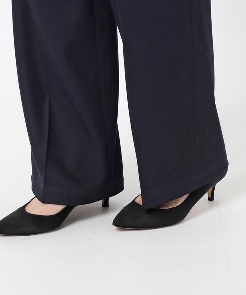 Spick & Span(スピックアンドスパン)の「ドレープチノ1タックストレートパンツ(スラックス・レディース・ネイビー/ベージュ・38/36)」の13枚目の写真