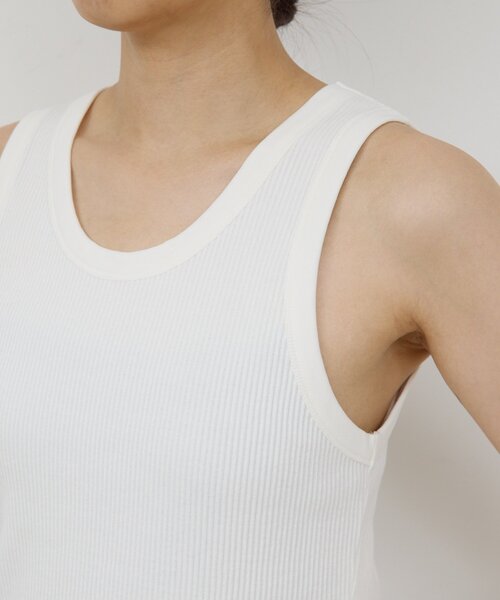 GALLARDAGALANTE（ガリャルダガランテ）の「リブタンクトップ（キャミソール・レディース・チャコールグレー/ホワイト/モカ・FREE）」の20枚目の写真