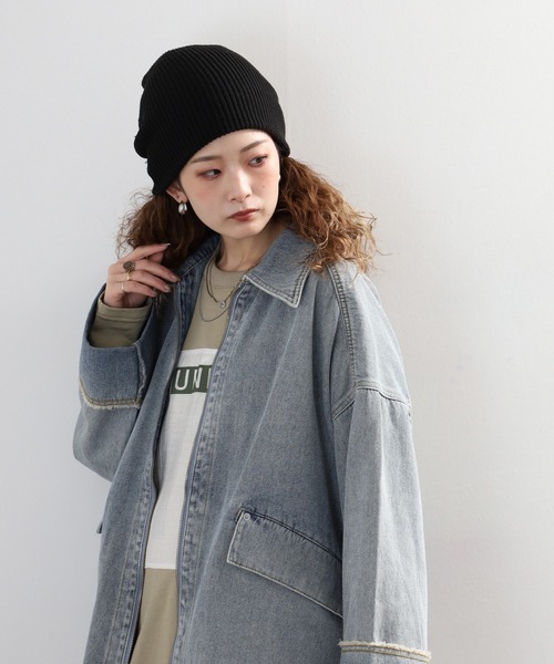 hunch（ハンチ）の「hunch ミディ丈デニムジャケット（デニムジャケット・レディース・ケミカルウォッシュ/ワンウォッシュ・FREE）」の13枚目の写真