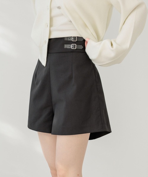 Heather(ヘザー)の「ベルト付きハイウエストタイトショートパンツ 644831(その他パンツ・レディース・ブラック/グレー/ベージュ系その他・M/S)」の8枚目の写真