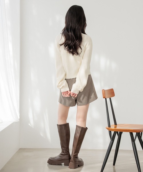 Heather(ヘザー)の「ベルト付きハイウエストタイトショートパンツ 644831(その他パンツ・レディース・ブラック/グレー/ベージュ系その他・M/S)」の18枚目の写真