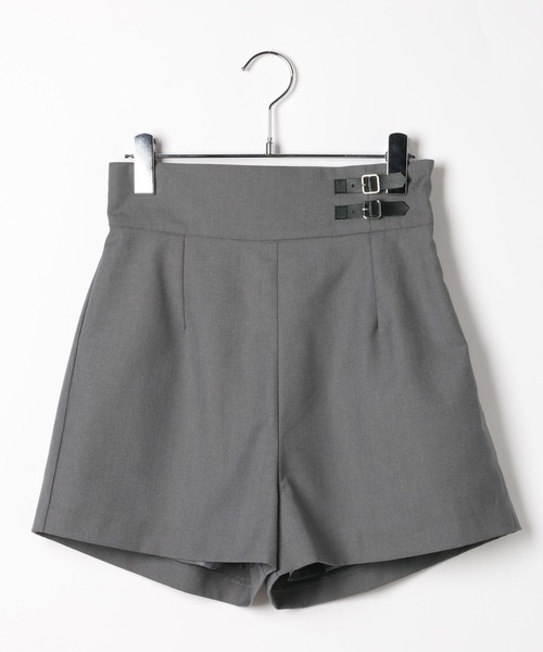 ベルト付きハイウエストタイトショートパンツ 644831（その他パンツ
