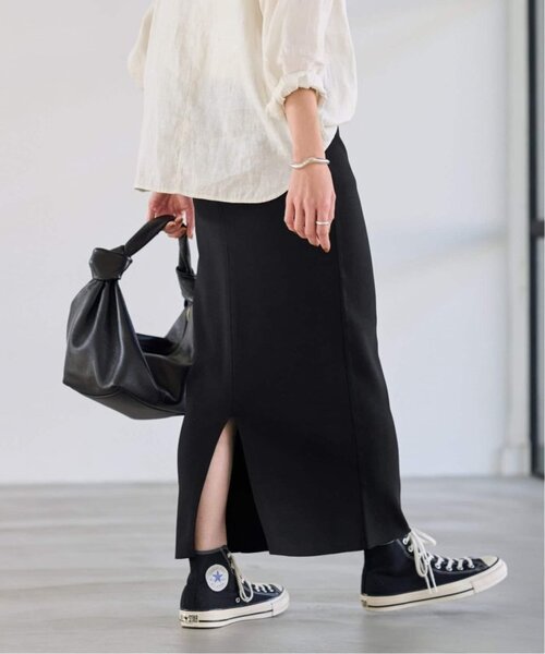 FRAMeWORK（フレームワーク）の「≪追加 / 洗濯機洗い可能≫VIS-NYフルニードルタイトスカート（スカート・レディース・ブラック/ホワイト・36/38/40）」の6枚目の写真