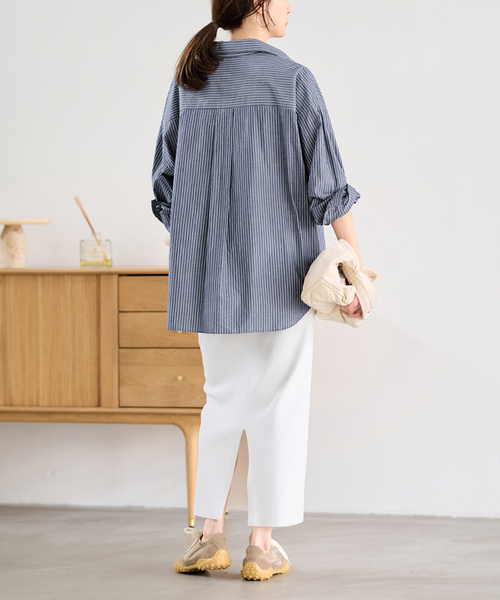 FRAMeWORK（フレームワーク）の「≪追加 / 洗濯機洗い可能≫VIS-NYフルニードルタイトスカート（スカート・レディース・ブラック/ホワイト・36/38/40）」の12枚目の写真