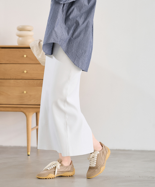 FRAMeWORK（フレームワーク）の「≪追加 / 洗濯機洗い可能≫VIS-NYフルニードルタイトスカート（スカート・レディース・ブラック/ホワイト・36/38/40）」の14枚目の写真