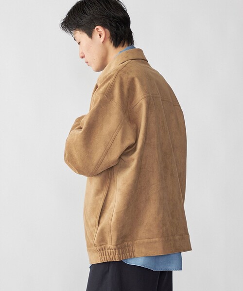 City Ambient Products（シティアンビエントプロダクツ）の「City Ambient Products: フェイクスエード(ポリエステル) ジップ ブルゾン（ブルゾン・メンズ・ベージュ・SMALL/MEDIUM/LARGE）」の13枚目の写真