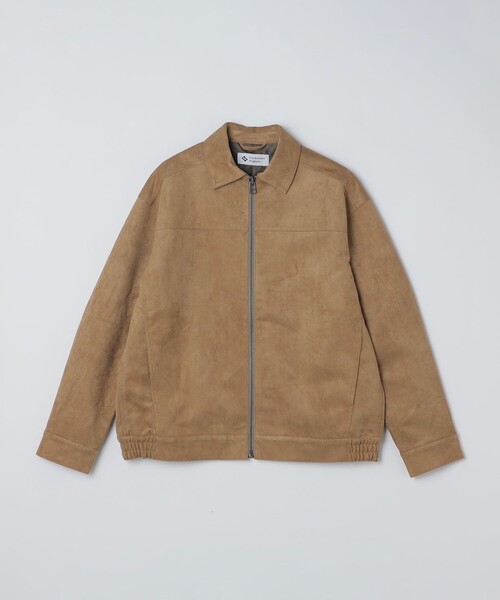 City Ambient Products（シティアンビエントプロダクツ）の「City Ambient Products: フェイクスエード(ポリエステル) ジップ ブルゾン（ブルゾン・メンズ・ベージュ・SMALL/MEDIUM/LARGE）」の8枚目の写真