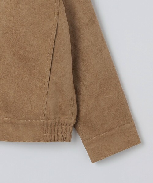 City Ambient Products（シティアンビエントプロダクツ）の「City Ambient Products: フェイクスエード(ポリエステル) ジップ ブルゾン（ブルゾン・メンズ・ベージュ・SMALL/MEDIUM/LARGE）」の6枚目の写真