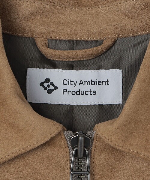 City Ambient Products（シティアンビエントプロダクツ）の「City Ambient Products: フェイクスエード(ポリエステル) ジップ ブルゾン（ブルゾン・メンズ・ベージュ・SMALL/MEDIUM/LARGE）」の5枚目の写真
