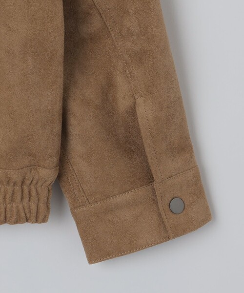 City Ambient Products（シティアンビエントプロダクツ）の「City Ambient Products: フェイクスエード(ポリエステル) ジップ ブルゾン（ブルゾン・メンズ・ベージュ・SMALL/MEDIUM/LARGE）」の4枚目の写真