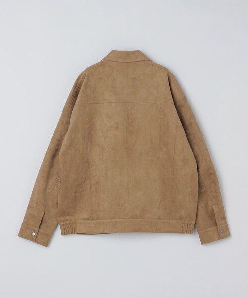 City Ambient Products（シティアンビエントプロダクツ）の「City Ambient Products: フェイクスエード(ポリエステル) ジップ ブルゾン（ブルゾン・メンズ・ベージュ・SMALL/MEDIUM/LARGE）」の3枚目の写真