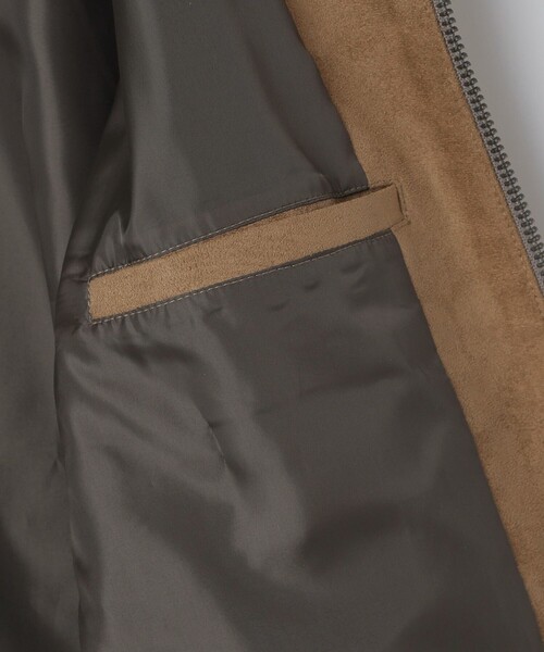 City Ambient Products（シティアンビエントプロダクツ）の「City Ambient Products: フェイクスエード(ポリエステル) ジップ ブルゾン（ブルゾン・メンズ・ベージュ・SMALL/MEDIUM/LARGE）」の17枚目の写真