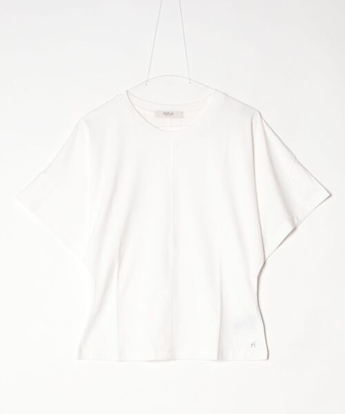 REPLAY(リプレイ)の「コットンジャージースリムフィットTシャツ(Tシャツ/カットソー・レディース・オフホワイト/ブラック・SMALL/X-SMALL/MEDIUM)」の1枚目の写真