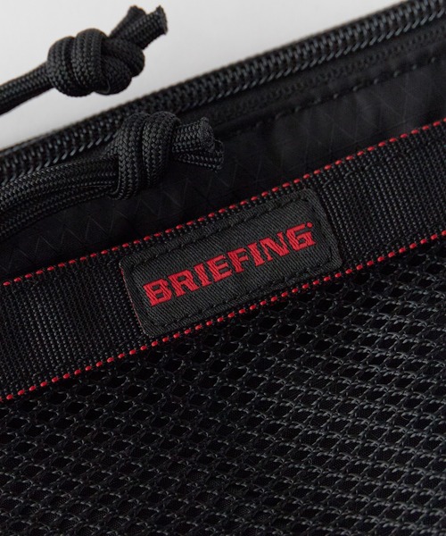 BRIEFING(ブリーフィング)の「BRIEFING/ブリーフィング MESH FLAT POUCH S メッシュポーチ 小物入れ 2026年 夏 夏服(ポーチ・メンズ・ブラック・FREE)」の3枚目の写真