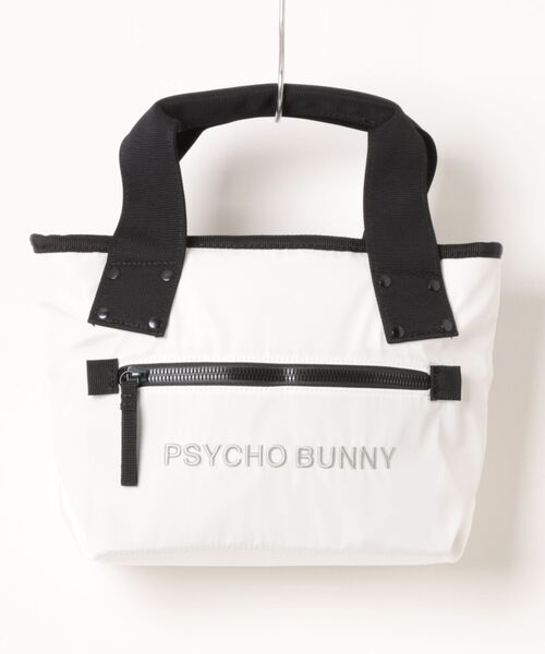 Psycho Bunny（サイコバニー）の「ラウンドバッグ サイコバニー GRAPHIC（トートバッグ・メンズ・ホワイト/ブラック/オリーブ・フリー）」の7枚目の写真