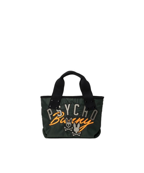 Psycho Bunny（サイコバニー）の「ラウンドバッグ サイコバニー GRAPHIC（トートバッグ・メンズ・ホワイト/ブラック/オリーブ・フリー）」の3枚目の写真