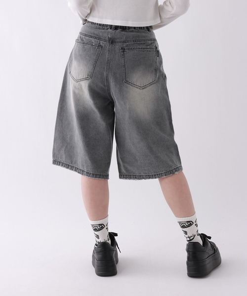 repipi armario（レピピ アルマリオ）の「【2WAYウエスト】デニムハーフパンツ（デニムパンツ・キッズ・ブルー/ブラック/カモフラージュ・SMALL/MEDIUM/LARGE）」の5枚目の写真