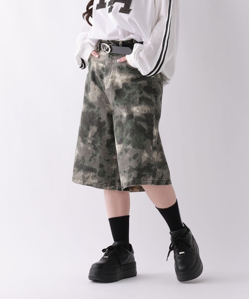 repipi armario（レピピ アルマリオ）の「【2WAYウエスト】デニムハーフパンツ（デニムパンツ・キッズ・ブルー/ブラック/カモフラージュ・SMALL/MEDIUM/LARGE）」の7枚目の写真